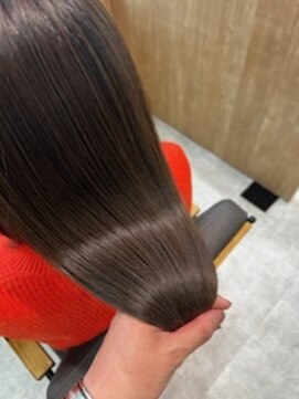 テラスヘア センダイ(TERRACE hair SENDAI) 艶髪ロング【イノアカラー使用】オリーブグレージュ
