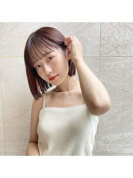 ジジ 代々木(Gigi) [代々木]ナチュラルピンクスイートAラインの甘辛ショートボブ