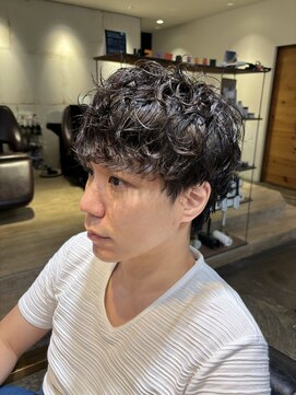 ロディーナ 大口 新子安(rodina) メンズマッシュショート×スパイラルパーマ