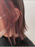 インナーカラー　イヤリングカラー　ミルフィーユカラー