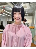 切りっぱなし_顔周りレイヤー_タッセルボブ
