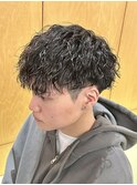 波巻きスパイラルパーマツイストスパイラルパーマシャドウパーマ