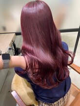 ミリー 梅田店(milly) ブリーチなしWカラー◎ピンクラベンダー