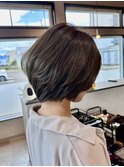 黄金バランス大人ショート!オリーブカラー