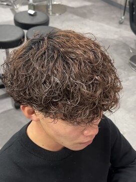 ビカムメンズヘアー 栄店(become men's hair) 波巻きプードル波巻きスパイラルシャドウパーマフリップウェーブ