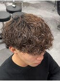波巻きプードル波巻きスパイラルシャドウパーマフリップウェーブ