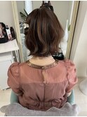 ボブアレンジ/ボブヘア/結婚式ヘアセット/パーティーヘアセット