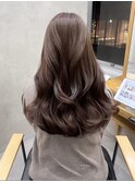 【ere博多：川崎】オリーブベージュ×透明感カラー×韓国巻き