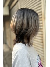 エリン バイ リル ヘアー 本陣(eLin by LiL hair) シルバー×ウルフで魅せるアンブレラダブルカラー