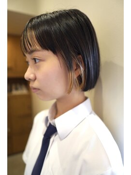 ユートゥイーズ 鎌倉(U too e's) 《Utoo e's鎌倉》顔周りデザインカラー/ハイライト/ミニボブ学割