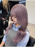 ホワイトラベンダー/エクステロング/韓国ヘア