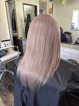 ピンクベージュ/ミルクティーベージュ/ブリーチ/ハイトーン