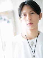 グルーミングサロン バーバー キャッスル 北浦和西口(Grooming salon Barber Castle)&nbsp;30代40代刈り上げないブラックセンターパートショートa北浦和