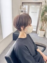エルエスヘアー(LS HAIR) 【片山陽基】ノーパートくびれショートと透け感アッシュブラウン