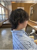 メンズショートウルフ