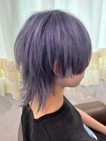 ルネラトーキョー(RUNERA TOKYO) ウルフカット ダブルカラー パープル