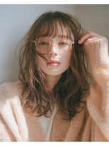 コア(Koa) バタフライカット×マロンベージュ*顔周りレイヤ