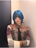 ブリーチハイライト髪質改善ダブルカラーレイヤーカット/新宿