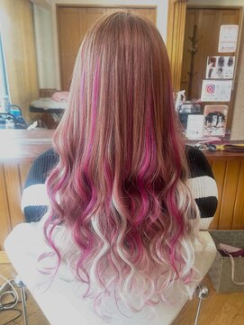 エクステンション クーチャー(Extention Cu'cha) エクステピンクヘアー♪