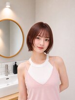 フォト 新宿三丁目(foto)&nbsp;地毛風縮毛矯正韓国風顔まわりレイヤー小顔ボブ切りっぱなしボブ