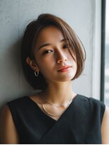 ロッソ 大橋店(Rosso) すっきり耳かけの丸みボブ【大橋】