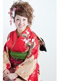 前髪編みこみスタイル×おすぎ