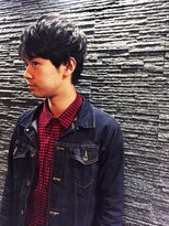 プレミアムバーバー 銀座店(PREMIUM BARBER produce by HIRO GINZA)&nbsp;エアリーパーマ耳出しビジネススタイル＜銀座＞＜理容室＞