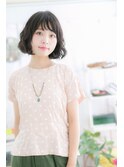 Aラインニュアンスボブで☆大人ガーリー(miq阿佐ヶ谷)　 