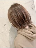 西葛西大人かわいいベージュカラーミニマムボブ