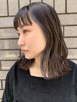 ジアン(GIEN)&nbsp;インナーカラー　ブルー　ミディアム