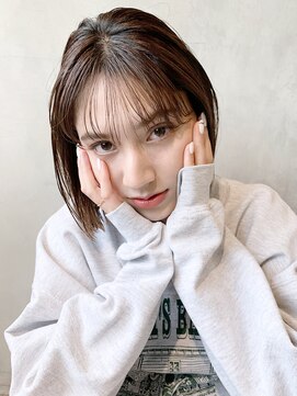 アイティーバイアルバム 藤沢店(IT by ALBUM) ボブアレンジ_ビタミンカラーメルティカラーくびれヘア_28878