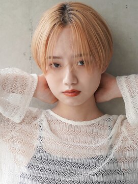 カライング(ing) 大人可愛い20代30代40代黒髪前下がりショートボブ丸みショート◎