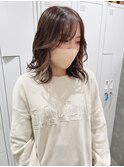 大人可愛いインナーカラー×ひし形シルエットのくびれヘア