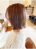 【井口】切りっぱなしボブ+やわらかベージュカラー♪