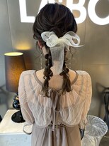 ラボー ノースプラザ店(LA'BO)&nbsp;編みおろしツインテール