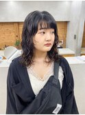 ミディアム　ミディアムパーマ　スパイラルパーマ