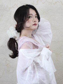 ベル バイ マグ 諏訪店(belle by Mag) 大人可愛い大人美人ふんわりカール小顔カットショコラアッシュ