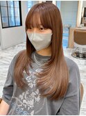 ダブルカラーで作る ミルクティーベージュ