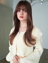 アンジェリカ 京都駅前店(ANGELICA JR)&nbsp;ANGELICA ショコラベージュ くびれヘア ぱっつん前髪