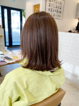 オートル 綱島店(AUTRE by FUGA hair) 20代30代40代＊切りっぱなしミディアム/マロンベージュ