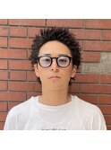 スパイキーショートパーマ/メンズショート/ピンパーマ/柏