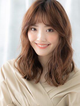 ドクターズサロン LAB 小山店 大人可愛いモカブラウンウェーブロングq小山20代30代