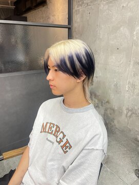 ユニオンリット(Union lit) ホワイト×ブルーブラック