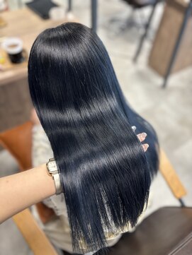 リンクエン(Link enn) 【ブルーブラック】髪質改善/幹細胞トリートメント/ブリーチ