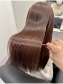 髪質改善ピンクカラー【木更津/ツヤ髪/ブリーチなし】