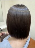 落ち着きのある自然なストレートボブ♪