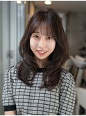池袋美容室HOLON【韓国風レイヤーカットフォワード巻き】