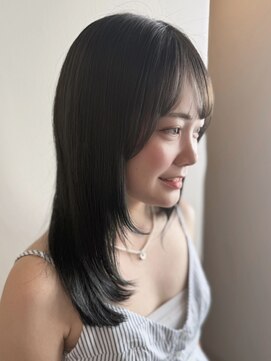 ユートゥイーズ 鎌倉(U too e's) 《U鎌倉/髪質改善》光を纏う艶カラー/美髪カラー/レイヤーカット