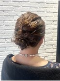 ヘアアレンジ/ヘアセット/結婚式/まとめヘア／カチモリ