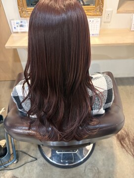 トムヘアーデザイン 楠葉店(TOM HAIR DESIGN) ブリーチなしピンクブラウンカラー
